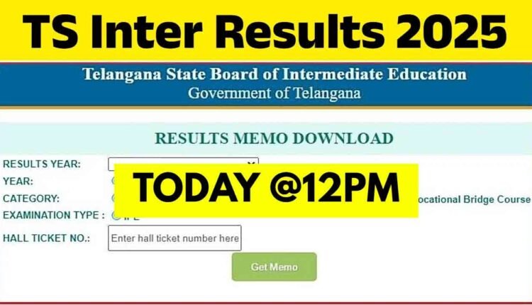 TS Inter Results 2025 LIVE: Telangana Intermediate 1st, 2nd Year Result At 12 PM; Direct Link Here