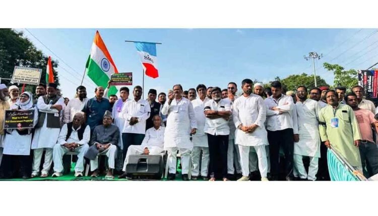 Protesters at Telangana March Demand Rollback of Waqf Amendment Act