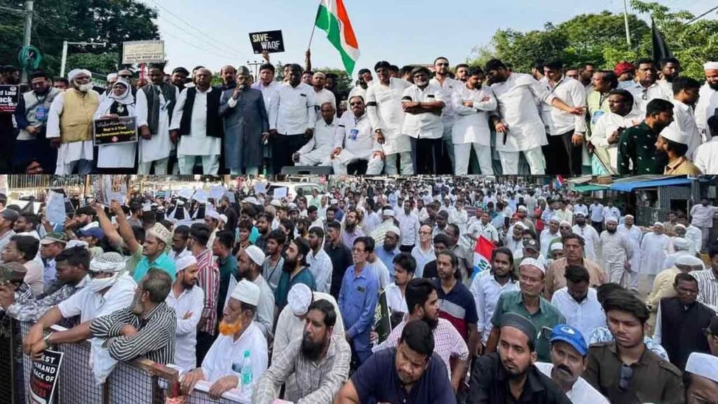 Protesters at Telangana March Demand Rollback of Waqf Amendment Act
