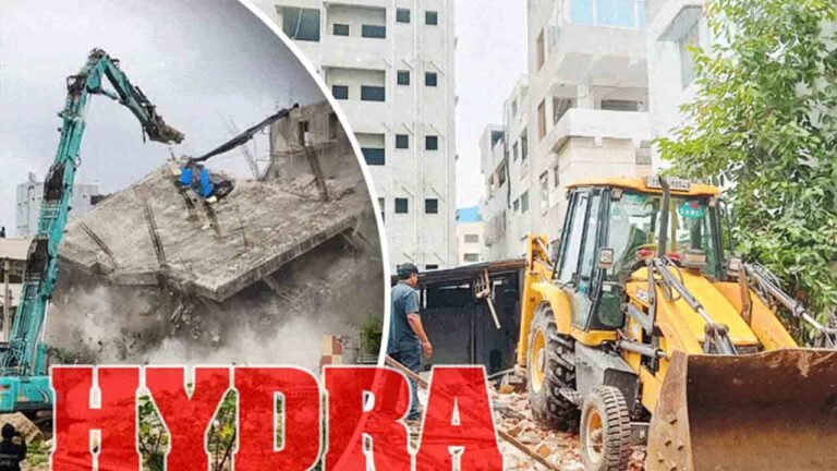 Illegal Buildings Demolished in Hydernagar, Miyapur