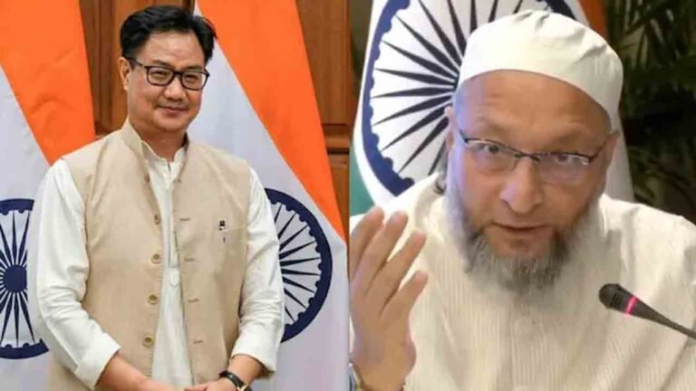 Kiren Rijiju Praises Asaduddin Owaisi For Exposing Pakistan in Kuwait