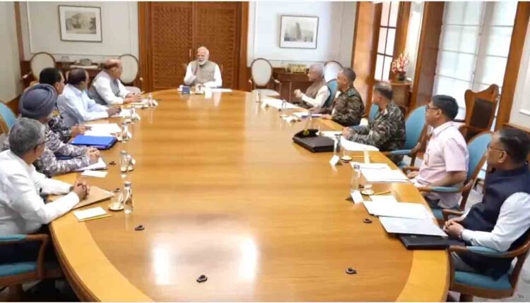 High Level Meeting At PM Modi's Residence