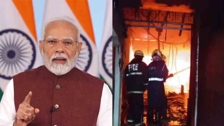 PM Modi Expresses Grief Over Fire Accident At Gulzar Houz