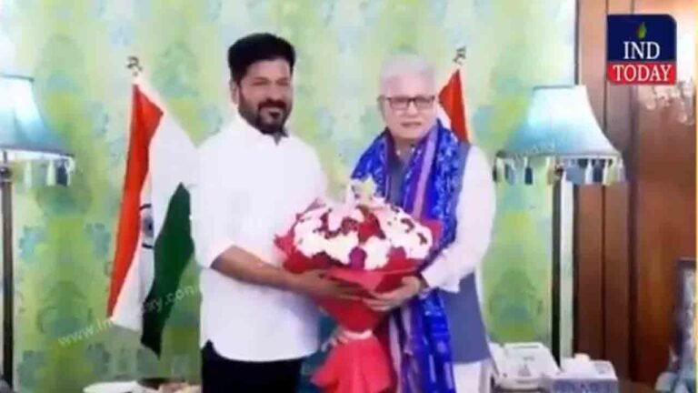 Revanth Reddy Meets Governor Jishnu Dev Verma