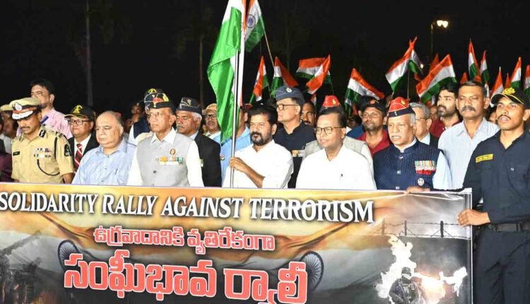 Solidarity Rally In Hyderabad Extends Support To Indian Army