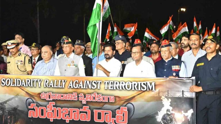 Solidarity Rally In Hyderabad Extends Support To Indian Army