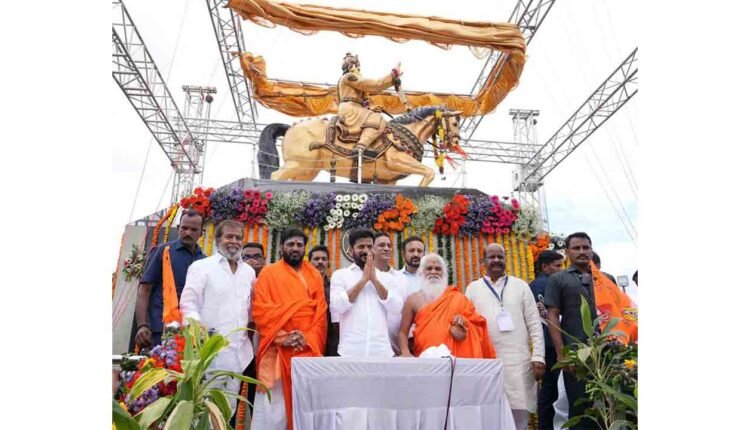 CM Revanth Unveils Basaveshwara Statue