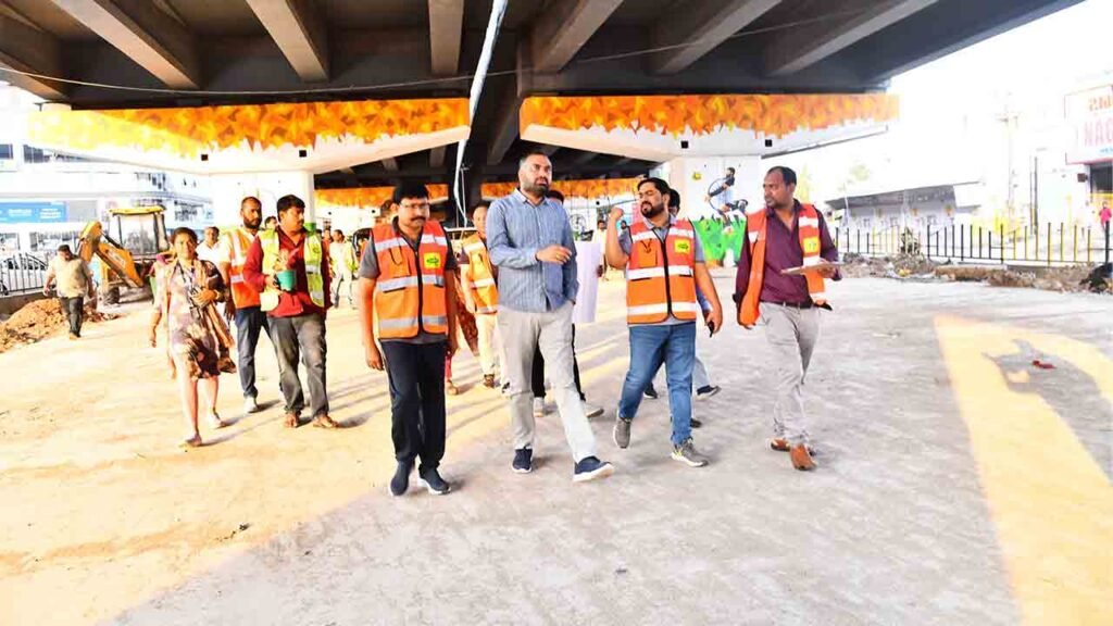 Commissioner R.V. Karnan Inspected Various Development Works In LB Nagar Zone