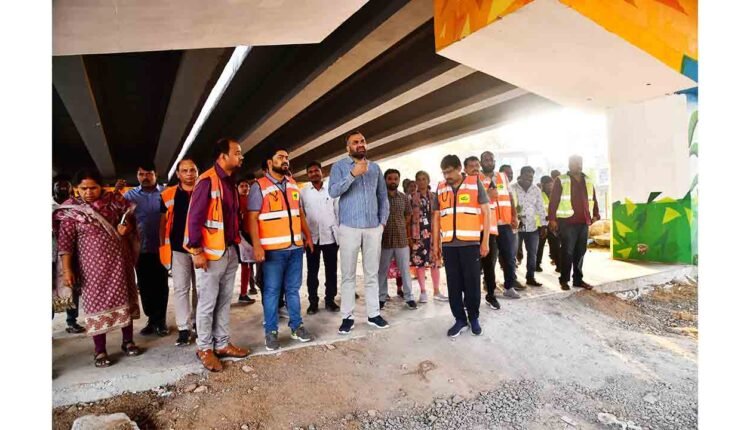 Commissioner R.V. Karnan Inspected Various Development Works In LB Nagar Zone