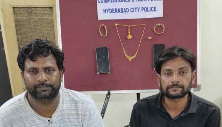 Hyderabad Police Nab Two in Shahalibanda Theft Case – Gold, Silver Ornaments & Phones Worth ₹1.6 Lakh Recovered