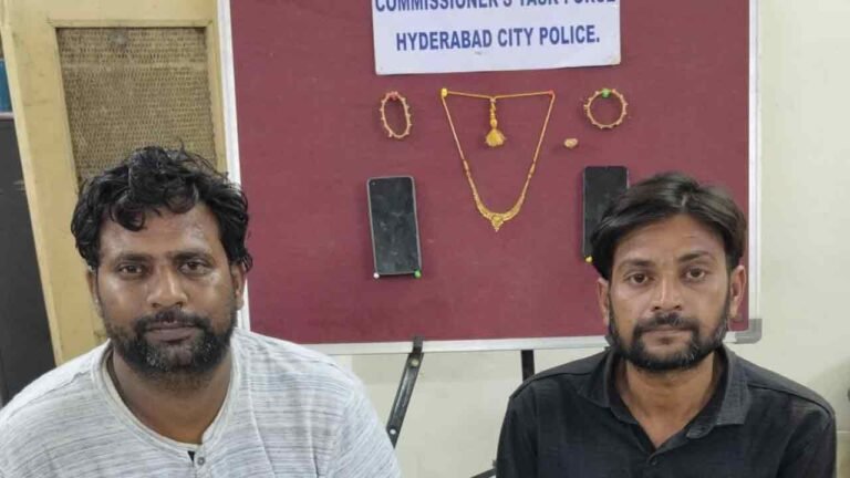Hyderabad Police Nab Two in Shahalibanda Theft Case – Gold, Silver Ornaments & Phones Worth ₹1.6 Lakh Recovered