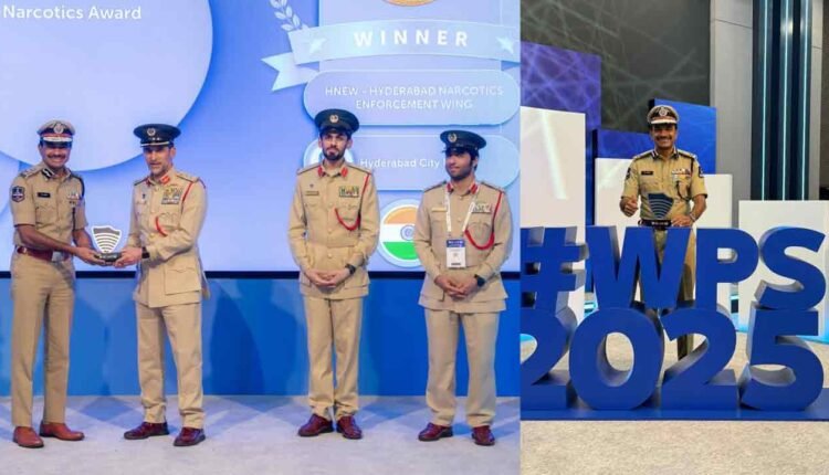 Hyderabad Police Receives Excellence In Anti-Narcotics Award In Dubai