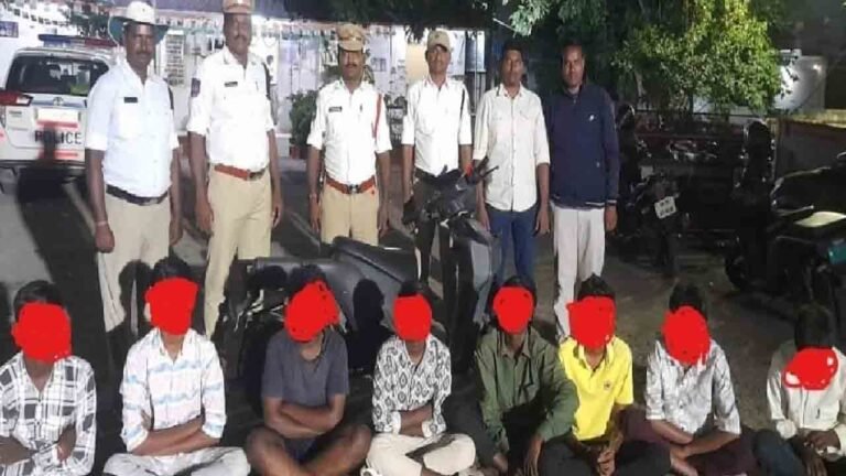 Eight Youths Caught Performing Bike Stunts In Rajendranagar