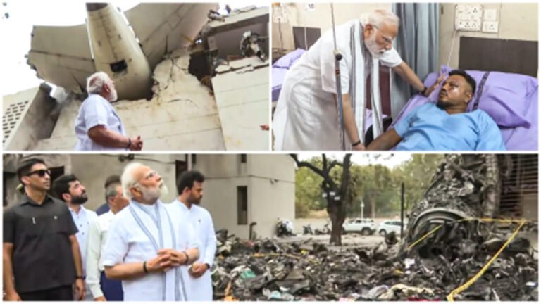 PM Modi Visits Hospital, Reviews Air India Crash Site