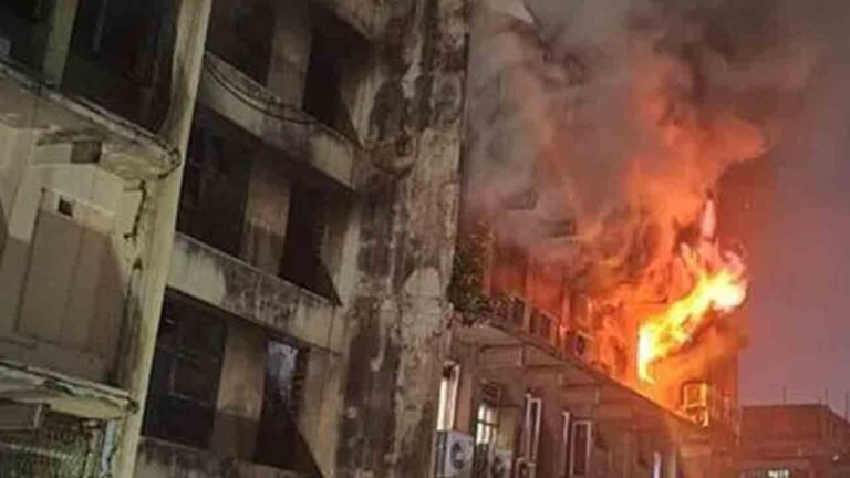 Ten Rescued As Fire Breaks Out In Moghalpura Building: Short Circuit Suspected