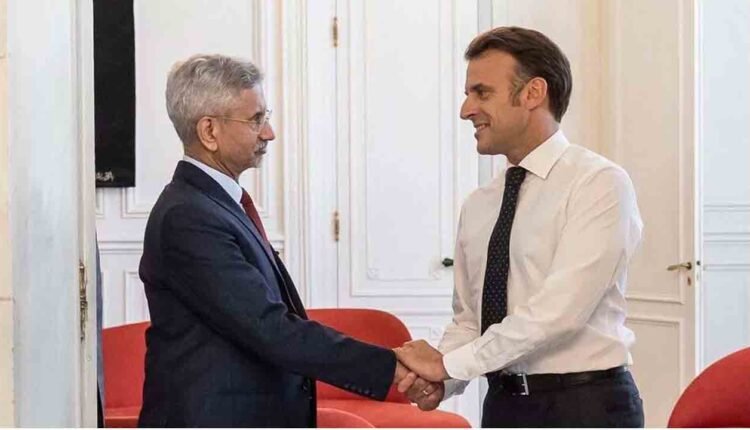 EAM Jaishankar Meets French President Macron