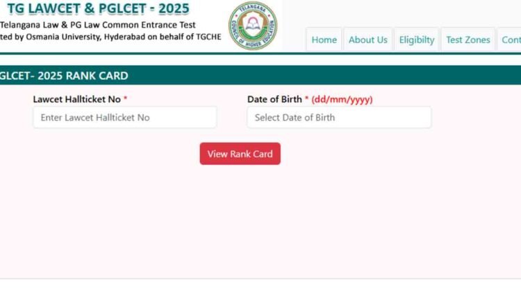 Telangana LAWCET - 2025 Results Out