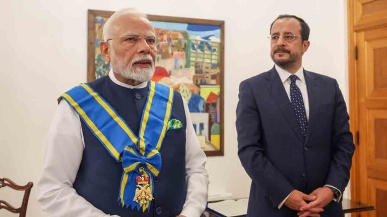 PM Modi Awarded Cyprus's Highest Civilian Honour