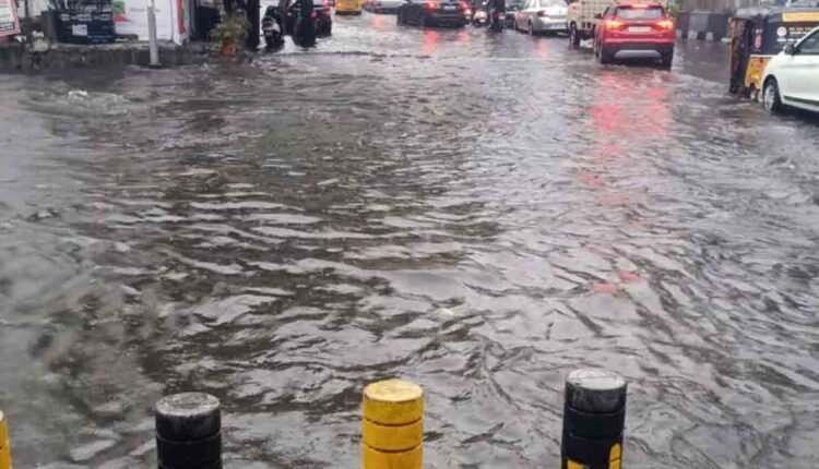 Roads Flooded At Old City Due To Heavy Rains