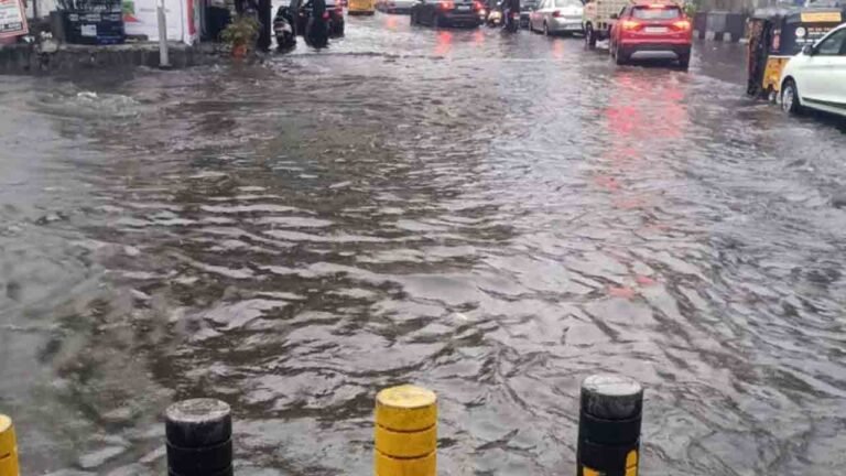 Roads Flooded At Old City Due To Heavy Rains