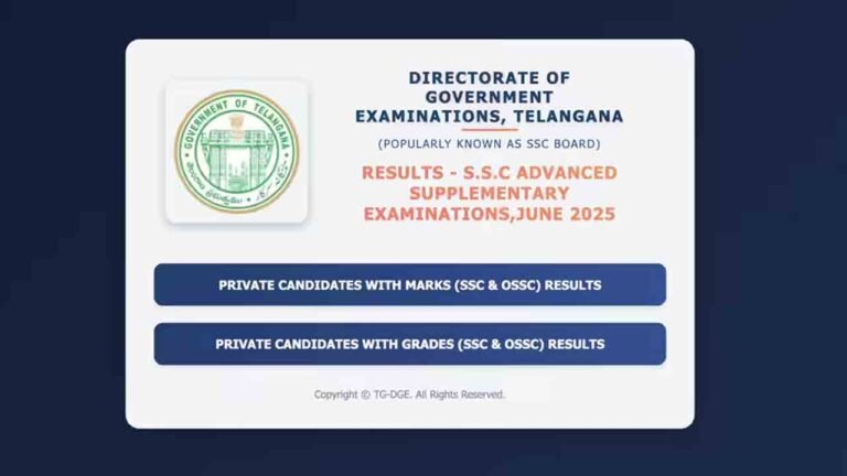 SSC Advanced Supplementary - 2025 Examination Results Release