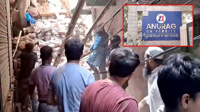 Four Workers Injured After Slab Collapse At Anurag University Construction Site
