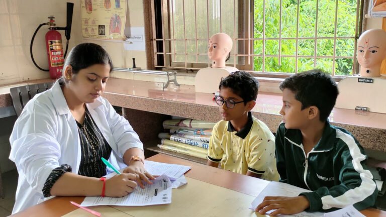 Medical Camp For Students At Minority Gurukul School