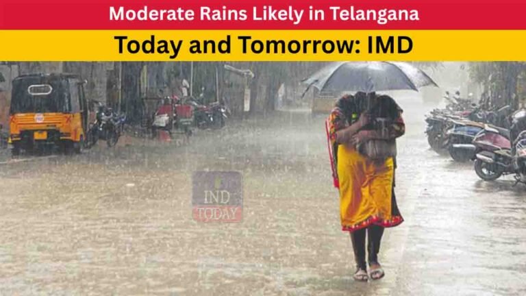 Moderate Rains Likely in Telangana Today and Tomorrow: IMD