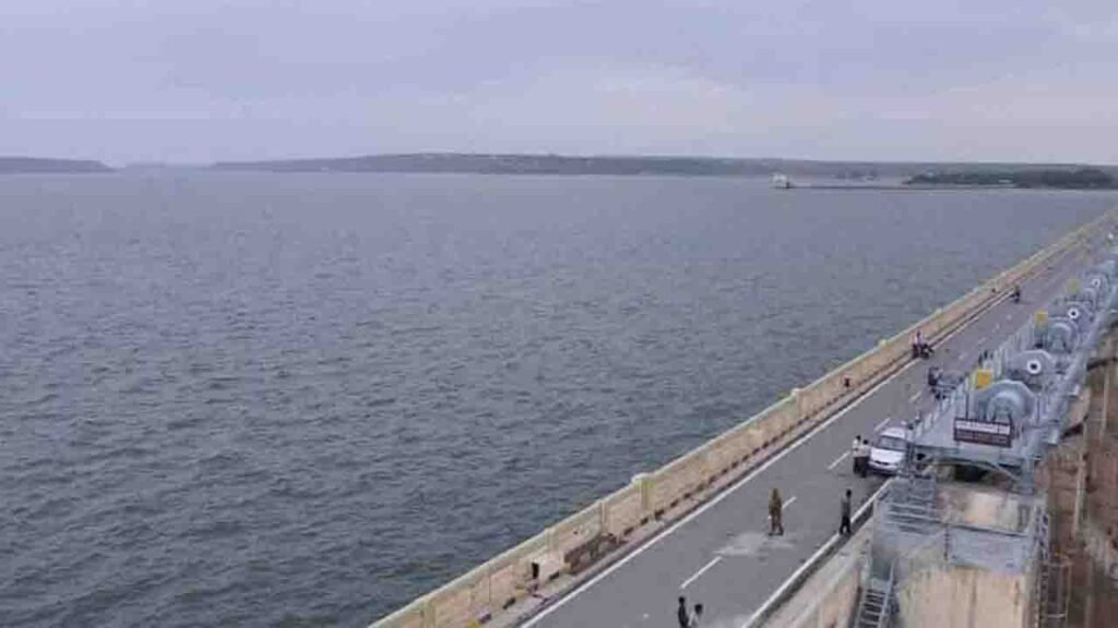 Nagarjuna Sagar Reservoir Nears Full Capacity Amid Heavy Inflow