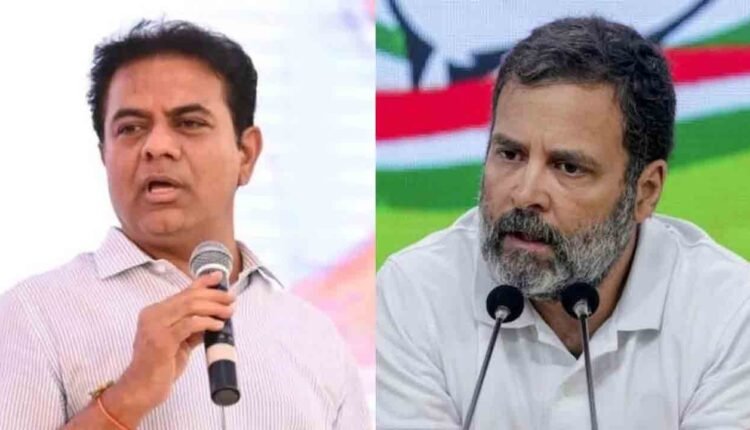 Rahul Gandhi Betrayed Telangana As LoP, Alleges KTR