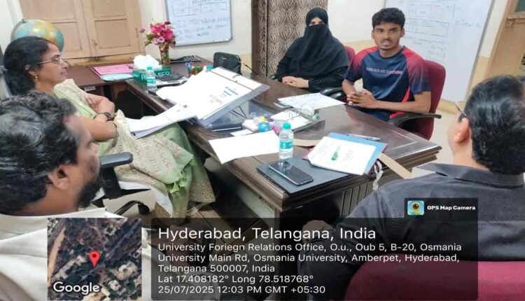 Osmania University Conducts Counselling For Foreign Students