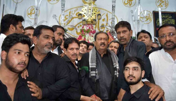 Shabbir Ali Visits Bibi Ka Alawa, Announces Permanent Elephant for Muharram Processions