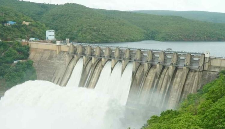 Four Gates Of Srisailam Dam Lifted As Krishna River Swells