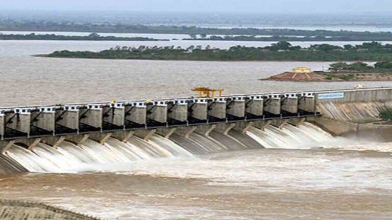 Nagarjuna Sagar Reservoir Reaches Full Water Level: 8 Gates Lifted