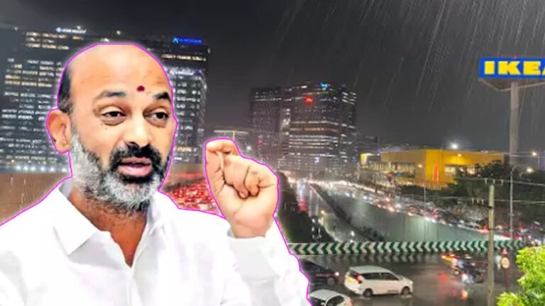 Bandi Sanjay For SIT Investigation: Heavy Traffic Jam On Raj Bhavan Route