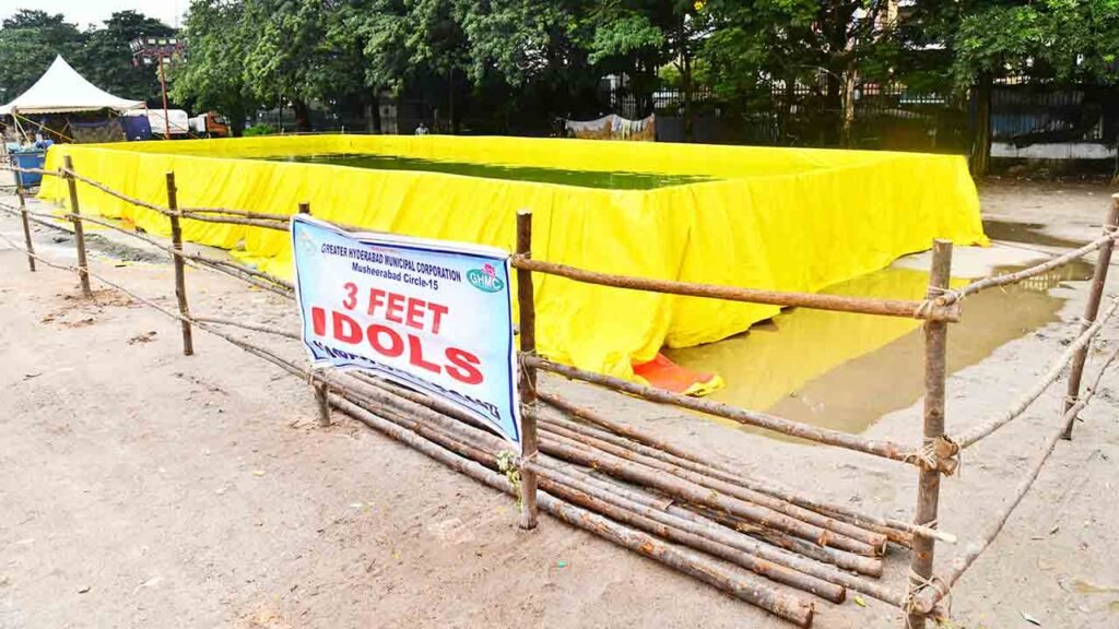 Ganesh Immersion: GHMC Sets Up 74 Artificial Ponds Across Hyderabad