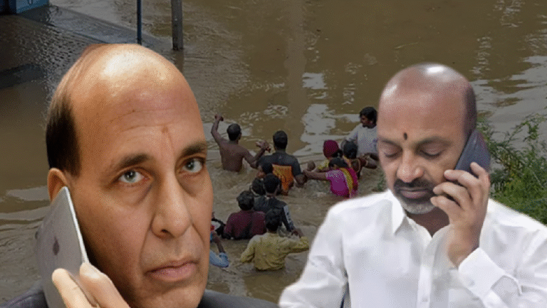 Telangana Heavy Rains: Bandi Sanjay Calls Rajnath Singh For Help