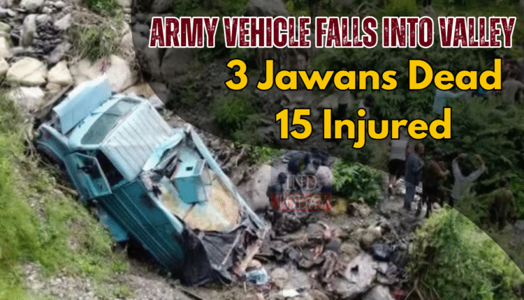 Army Vehicle Falls Into Valley, 3 Jawans Dead, 15 Injured
