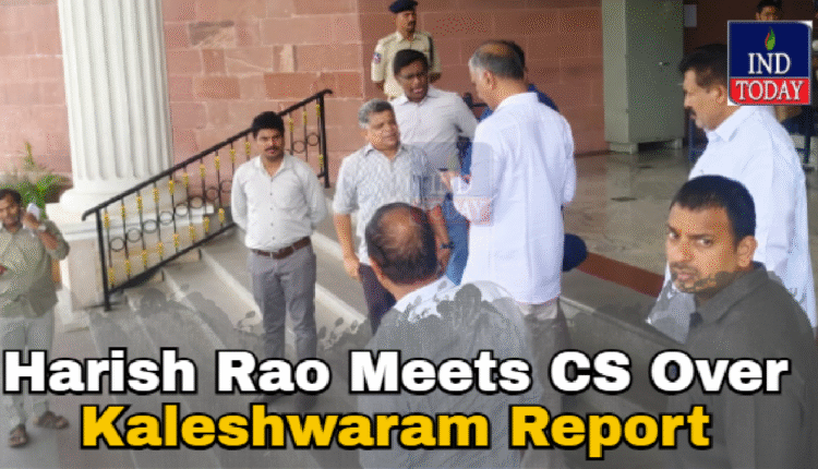 Harish Rao Meets CS, Seeks Copy Of The Kaleshwaram Report