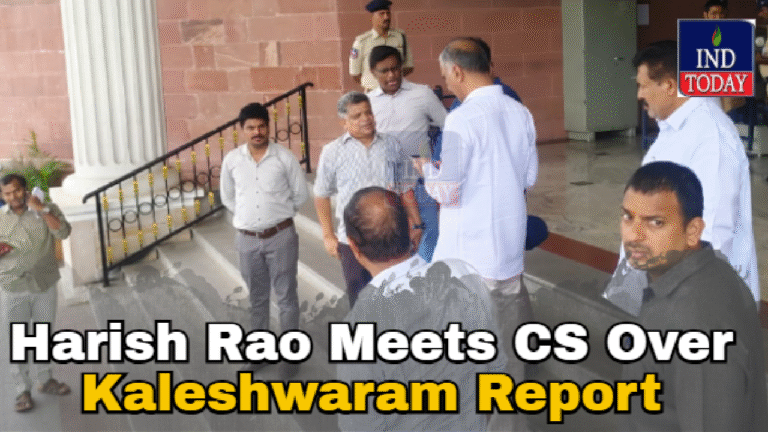 Harish Rao Meets CS, Seeks Copy Of The Kaleshwaram Report