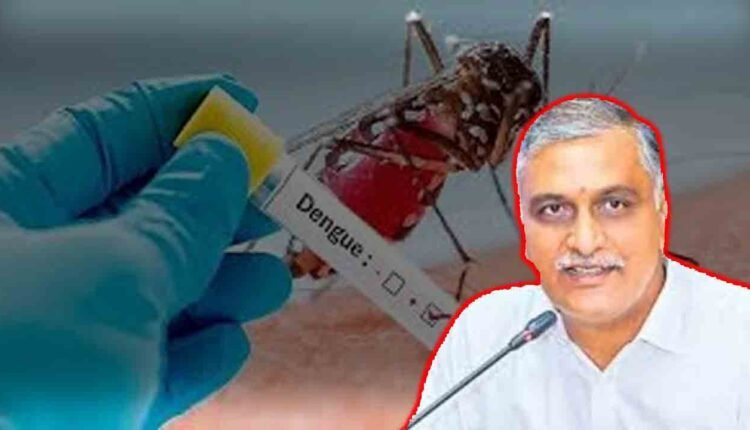 Harish Rao Slams Congress Govt For Dengue Deaths In Jagddevpur