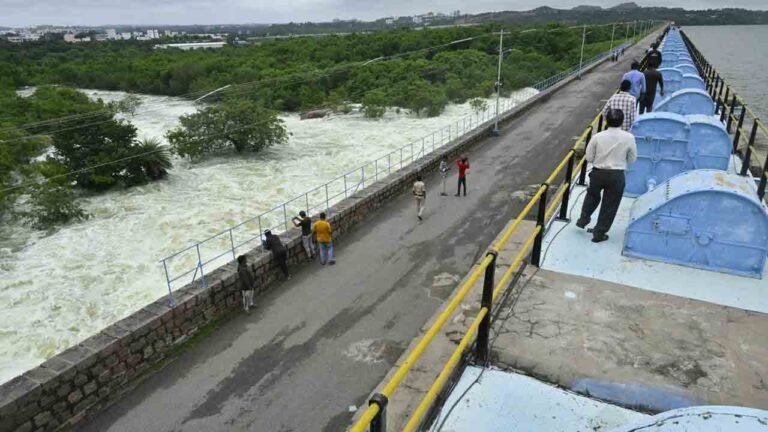 Floods Hit Himayat Sagar: Nine Gates Lifted
