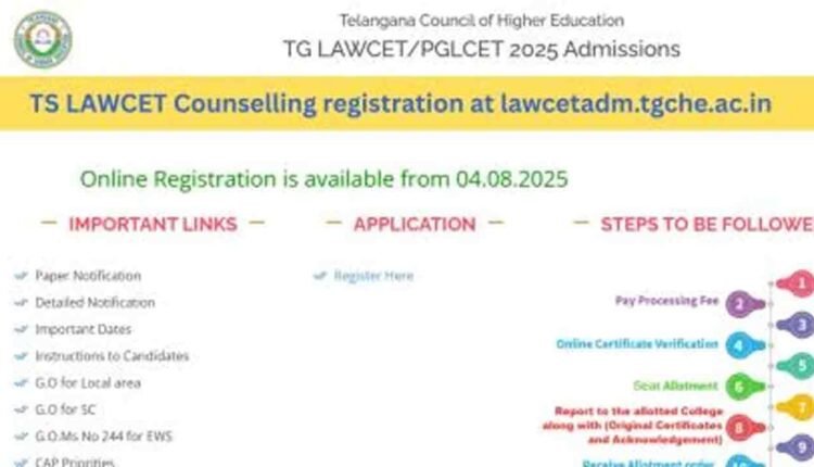 TS LAWCET-2025 Counselling Begins