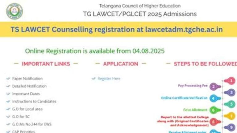 TS LAWCET-2025 Counselling Begins