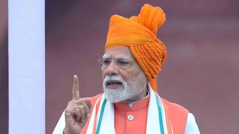 PM Modi Warns Pakistan Using Red Fort As A Platform