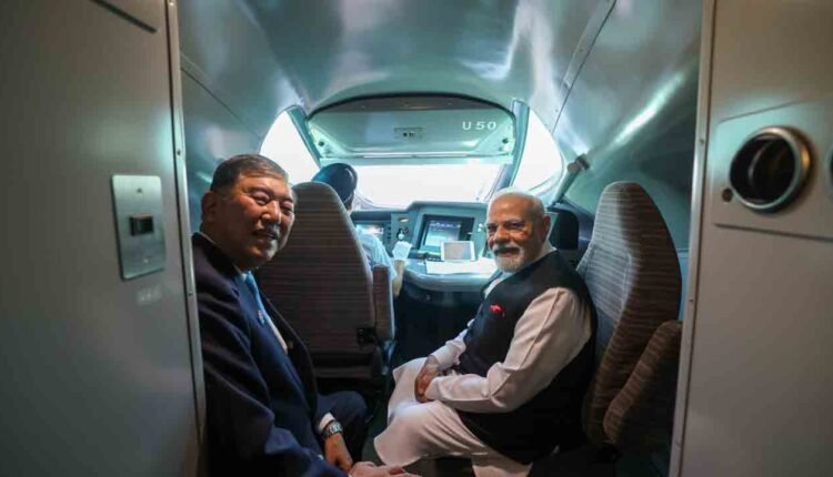 PM Modi Travels With Japanese PM Ishiba On Iconic Shinkansen To Sendai