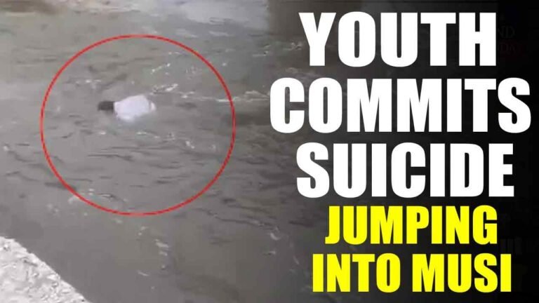 Youth Jumps Into Musi From Chadar Ghat Bridge, Goes Missing