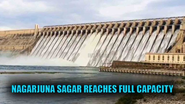 Nagarjuna Sagar Reaches Full Capacity, Two Gates Lifted