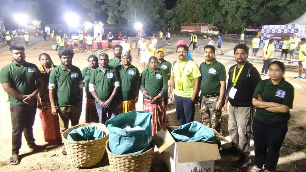 Ragpickers And GHMC’s Safai Saathis Worked Together To Ensure NMDC Hyderabad Marathon 2025