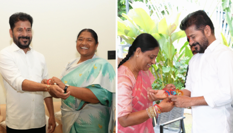 WATCH | Raksha Bandhan: Congress Women Leaders Tie Rakhis To CM Revanth Reddy 